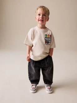 Lichtgrijs - Marvel Short Sleeve Cotton T-Shirt (3mths-8yrs)