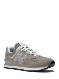 Lichtgrijs - New Balance 574 herenslippers