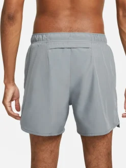 Lichtgrijs - Nike Dri-FIT Challenger 5 Inch hardloopshorts met slipvoering