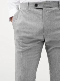 Lichtgrijs - Strakke Pasvorm - Chique stretchy broek