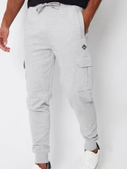 Lichtgrijs - Threadbare joggingbroek in cargostijl