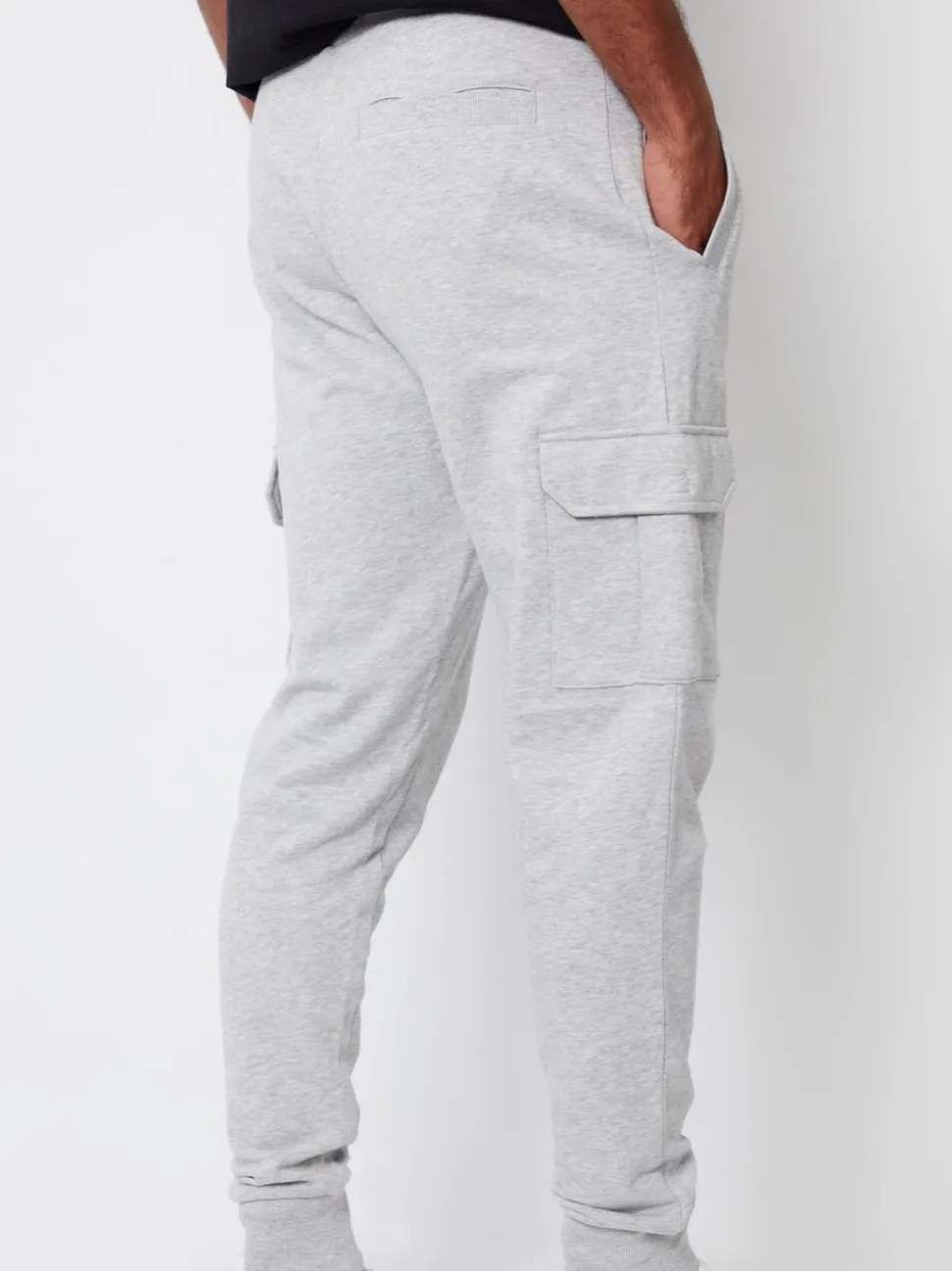 Lichtgrijs - Threadbare joggingbroek in cargostijl