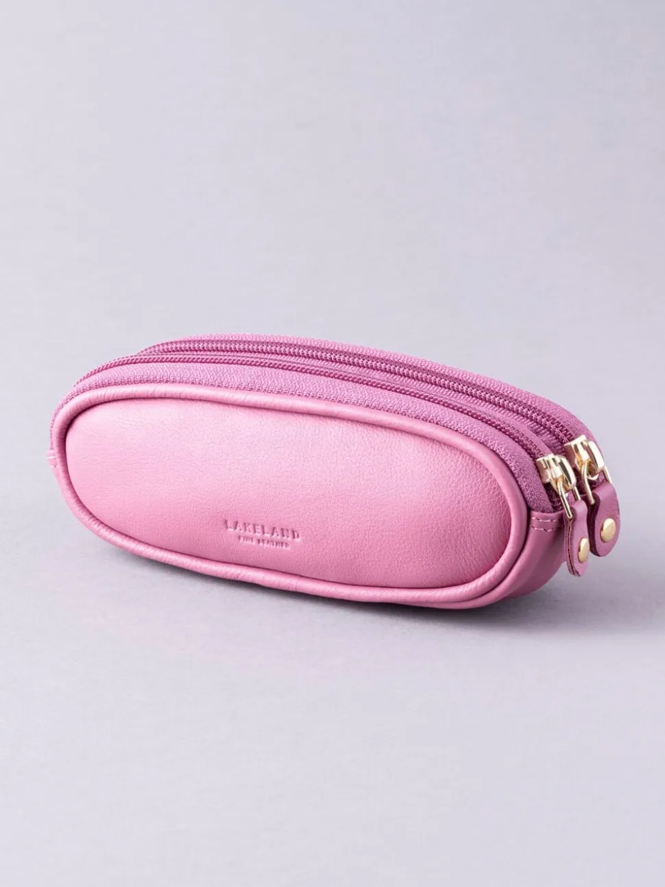 Lichtpaars - Lakeland Leather dubbele brillenkoker