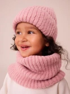 Lichtroze - Fluffy beanie-muts (1-16jr)