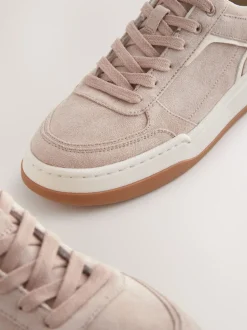 Lichtroze - Forever Comfort® retro vetersneakers met panelen