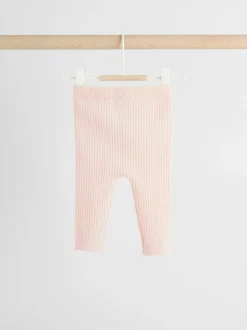 Lichtroze - Gebreide babytrui en leggings set 2 -delig (0mnd -3jr)