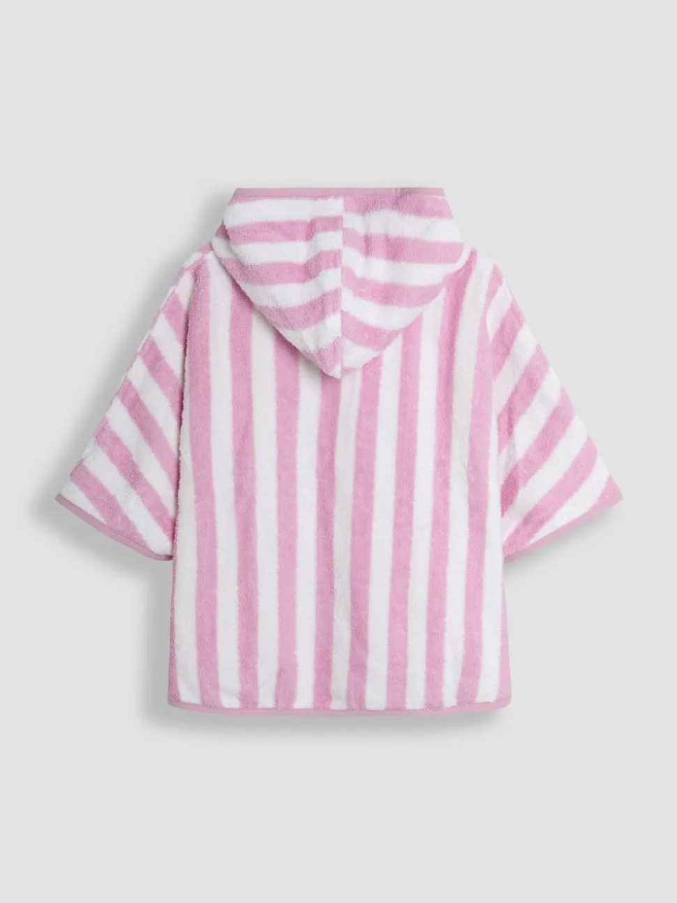 Lichtroze - JoJo Maman Bébé 100% katoenen handdoekponcho met vlindermotief