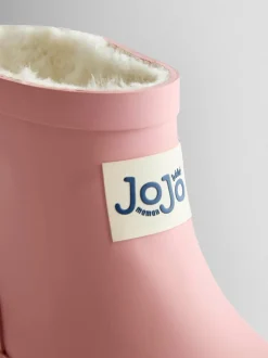 Lichtroze - JoJo Maman Bébé Print Cosy Short Wellies