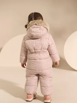 Lichtroze - Regenbestendig sneeuwpak met print (3mnd -7jr)