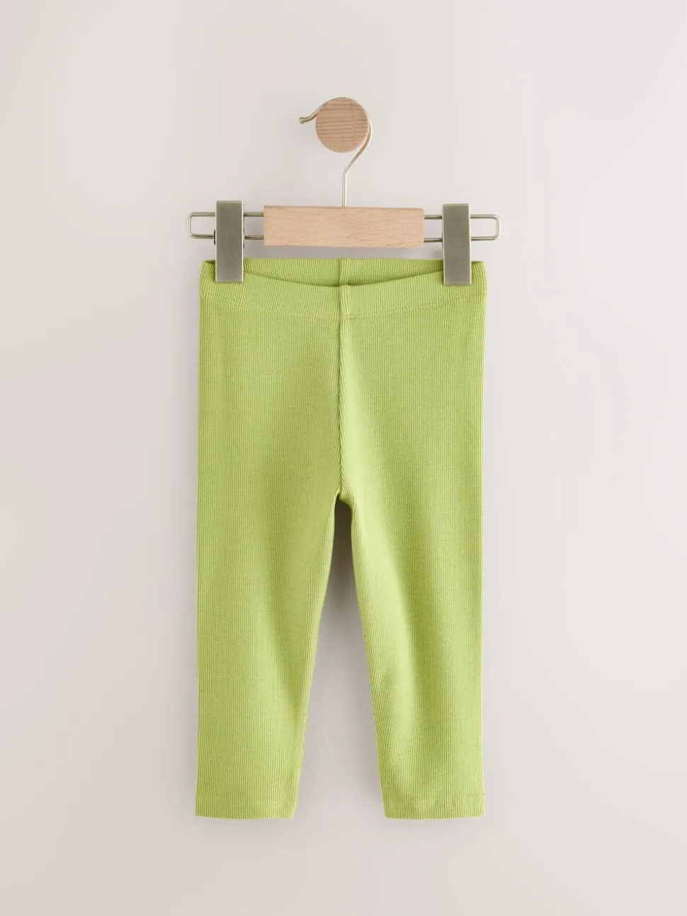 Lichtroze - Verpakking van 5 geribbelde Leggings (3mnd -7jr)
