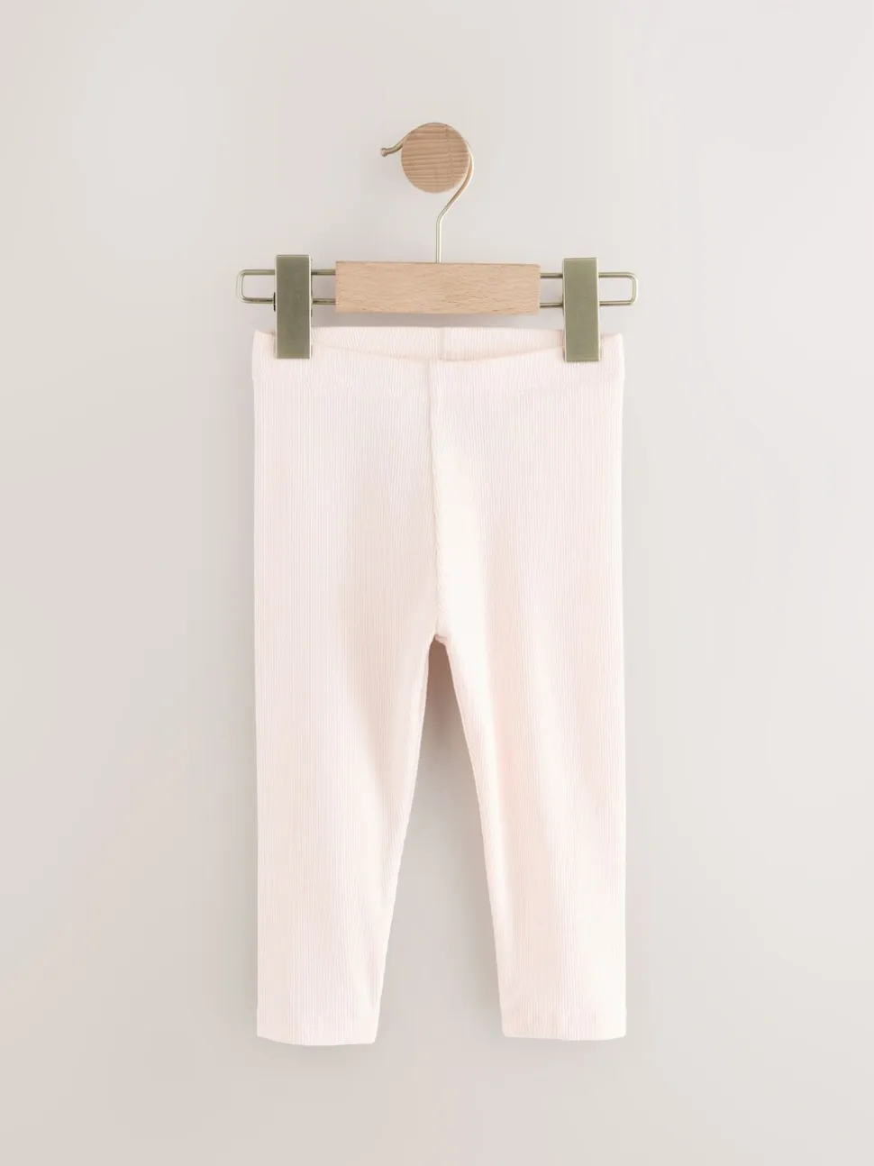 Lichtroze - Verpakking van 5 geribbelde Leggings (3mnd -7jr)