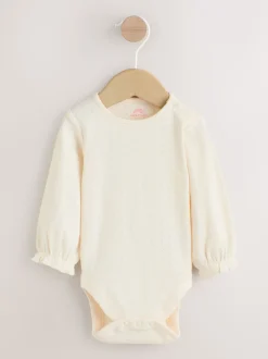 Lichtroze met fijne print - Baby Print Bodysuit met Lange mouwen en Corduroy bretelbroeken Set 2 Pieces (0mnd -2jr)