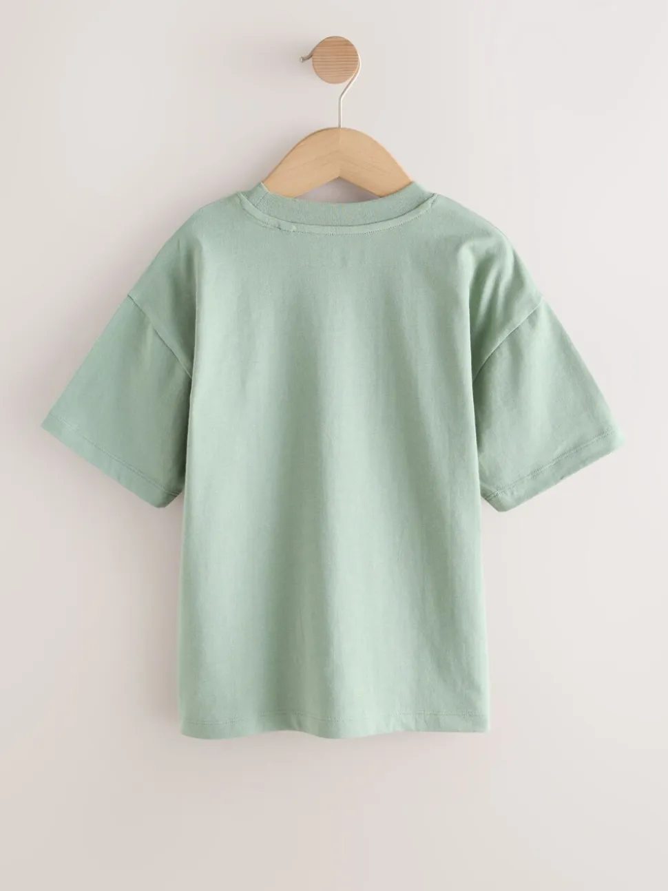 Light Grey/Brown/Dark Grey/Green - Short Sleeve Logo Chest Graphic T-Shirts 4 Pack (3-16yrs)