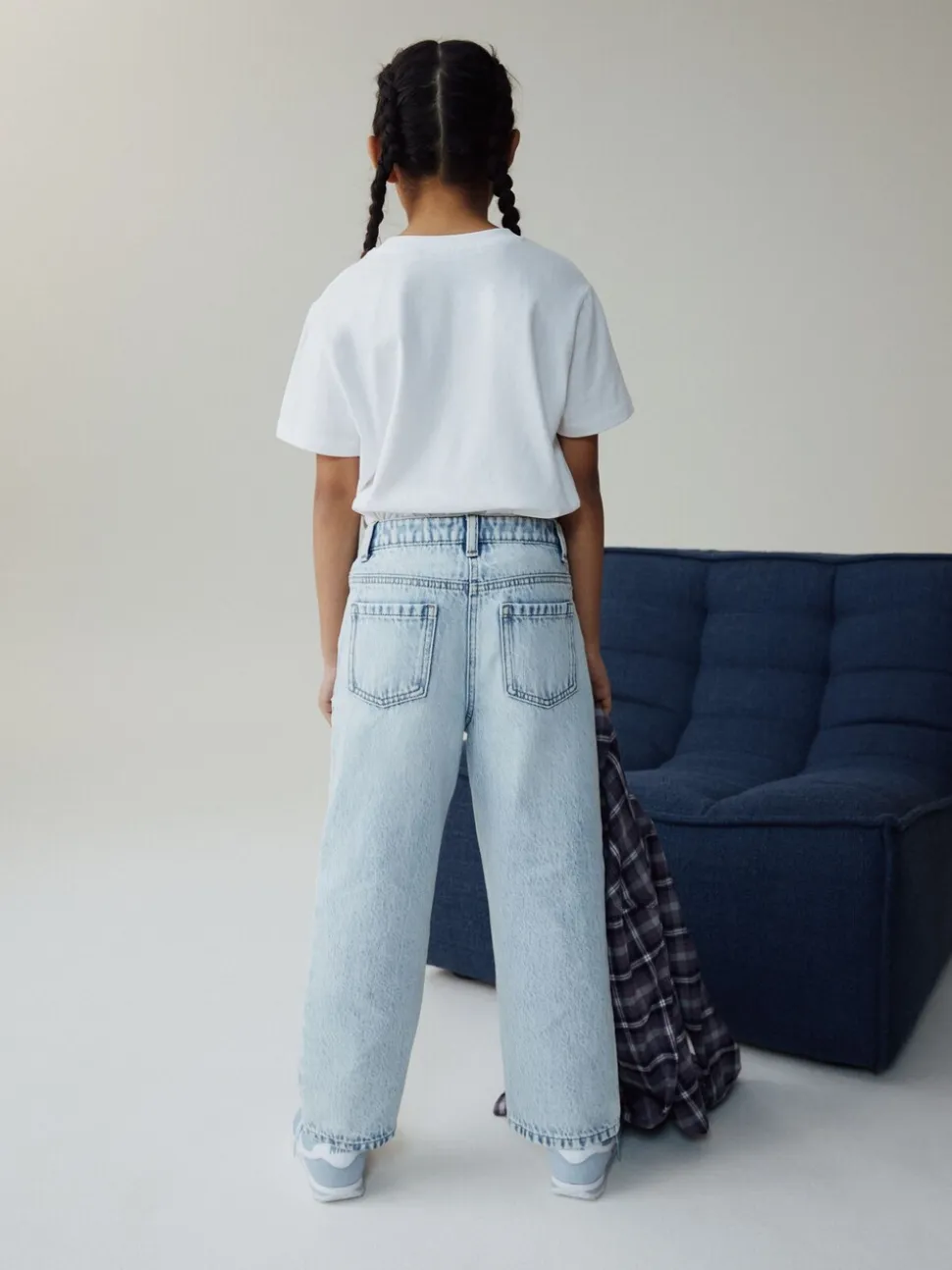 Light wash - Jeans met rechte pijpen (3-16jr)