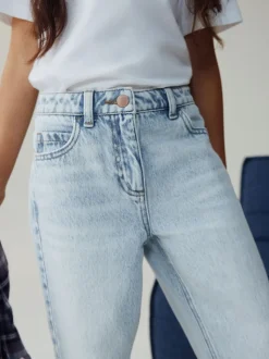 Light wash - Jeans met rechte pijpen (3-16jr)