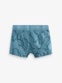 Lijntjes en dinoprint - Junior patroon zwembroeken 5 set (1,5-16jr)