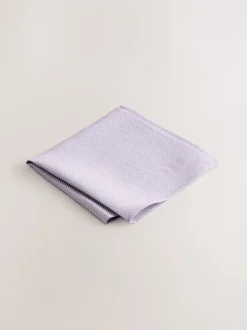 Lila - Set met textuurrijke stropdas en pochet