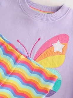 Lila met vlinders - Little Bird by Jools Oliver 2 Piece Jumper and Leggings Set