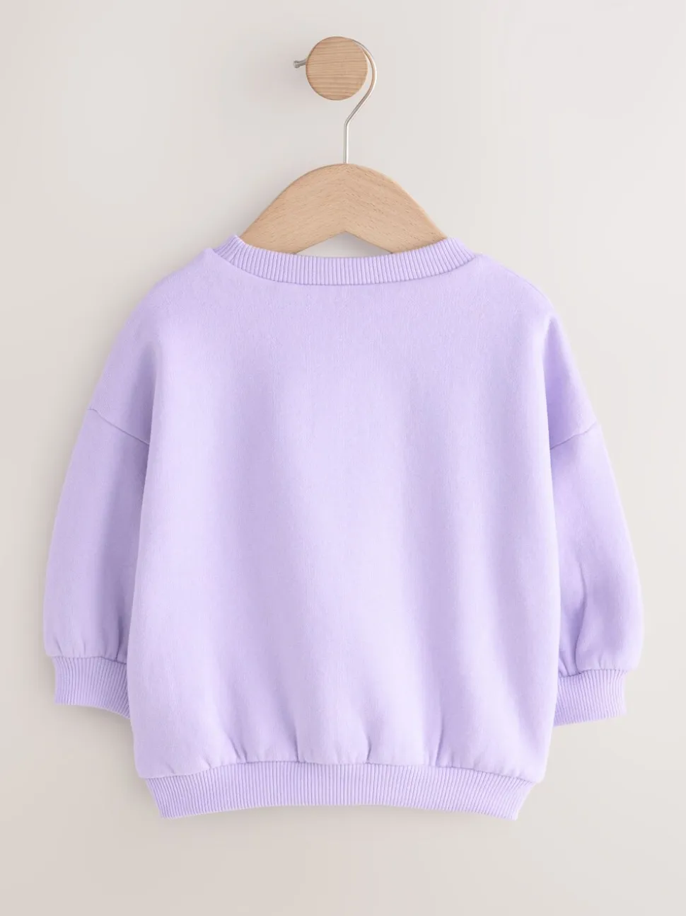 Lilac Purple Crossiant - Sweatshirt met ronde hals (3 mnd-7 jr)