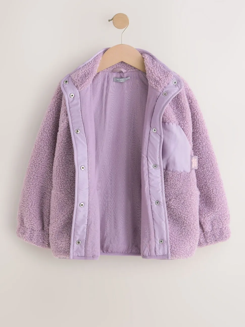 Lila-paars - Button Up Fleece Jacket (3-16yrs)