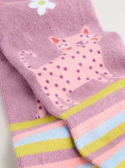 Lila-paars - Cotton Rich Stripe Character Tights