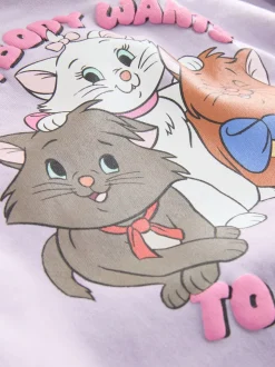 Lila-paars - Disney Aristocats sweatshirt en legging set (3mnd-7jr)
