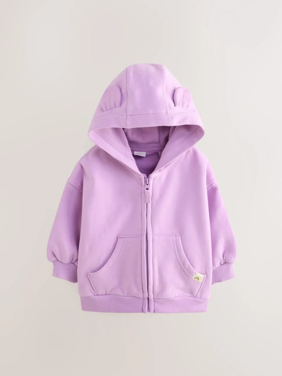 Lila-paars - Hoodie met ritssluiting (3 mnd-7 jr)
