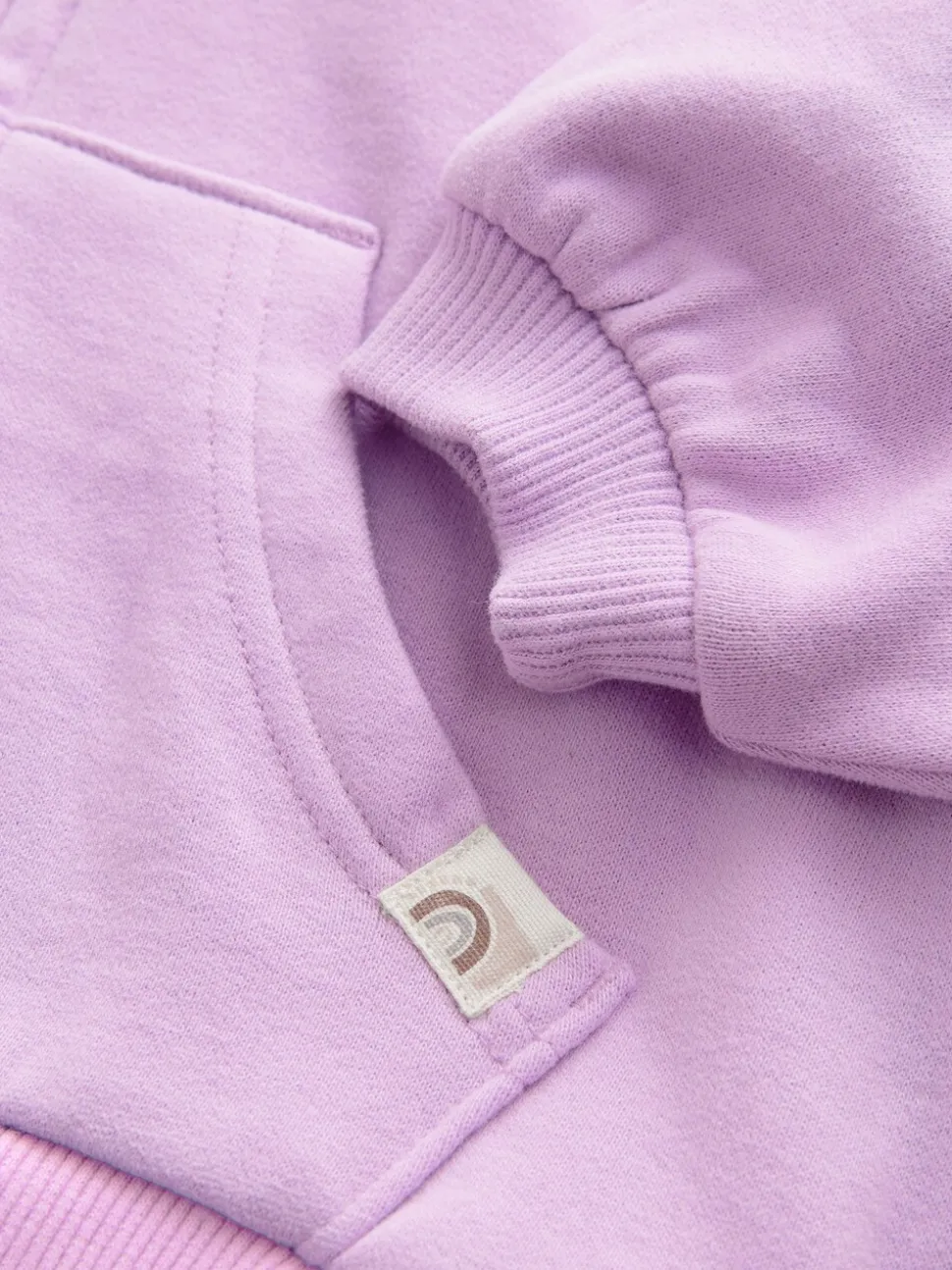 Lila-paars - Hoodie met ritssluiting (3 mnd-7 jr)