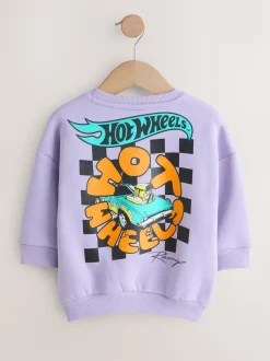 Lila-paars - Hot Wheels Crew Neck Sweatshirt (9mths-8yrs)