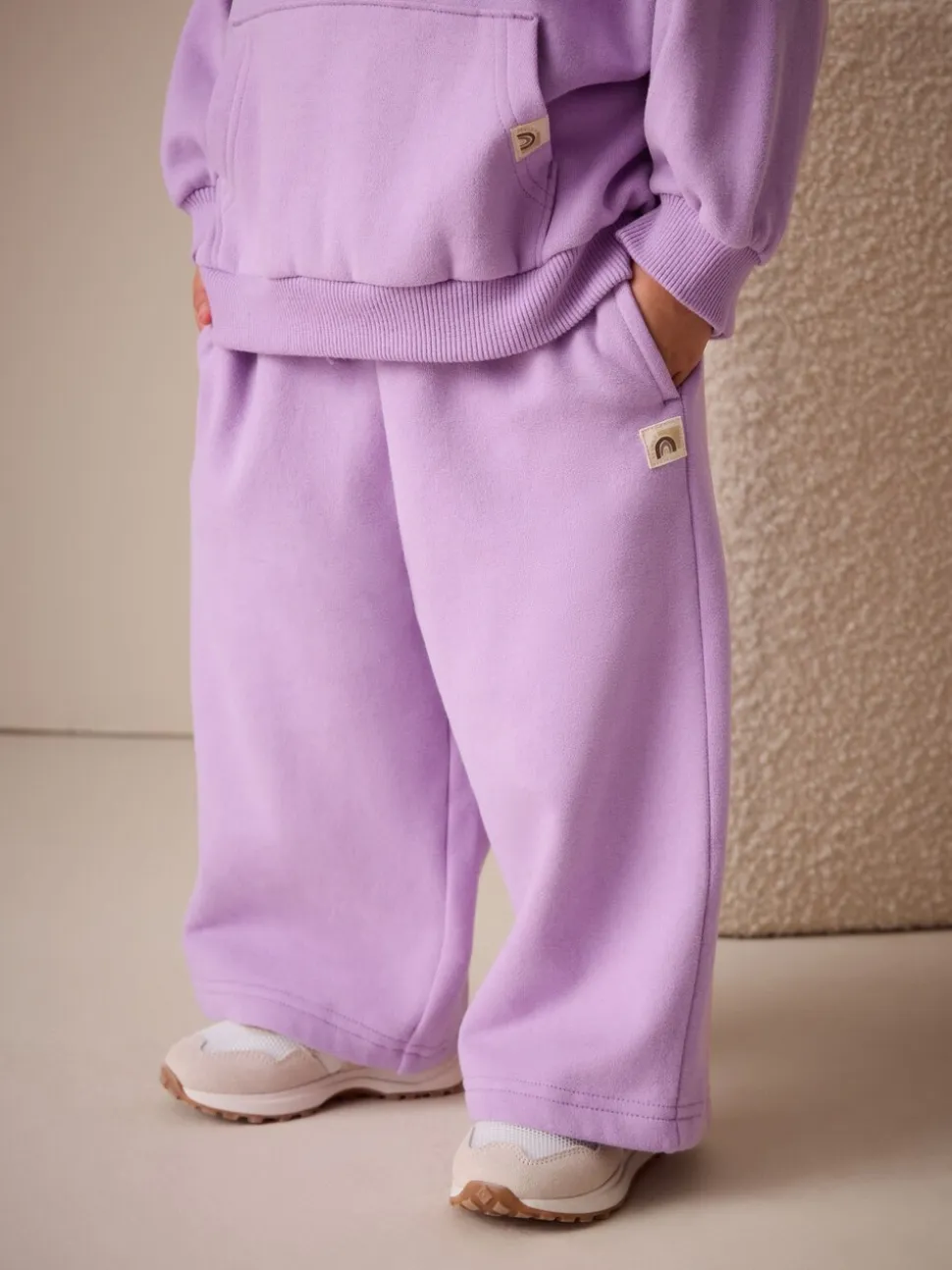 Lila-paars - Sweatjoggingbroek (3 mnd-7 jr)