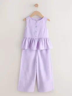 Lila-paars - Waistcoat and Trousers Set (3-16yrs)