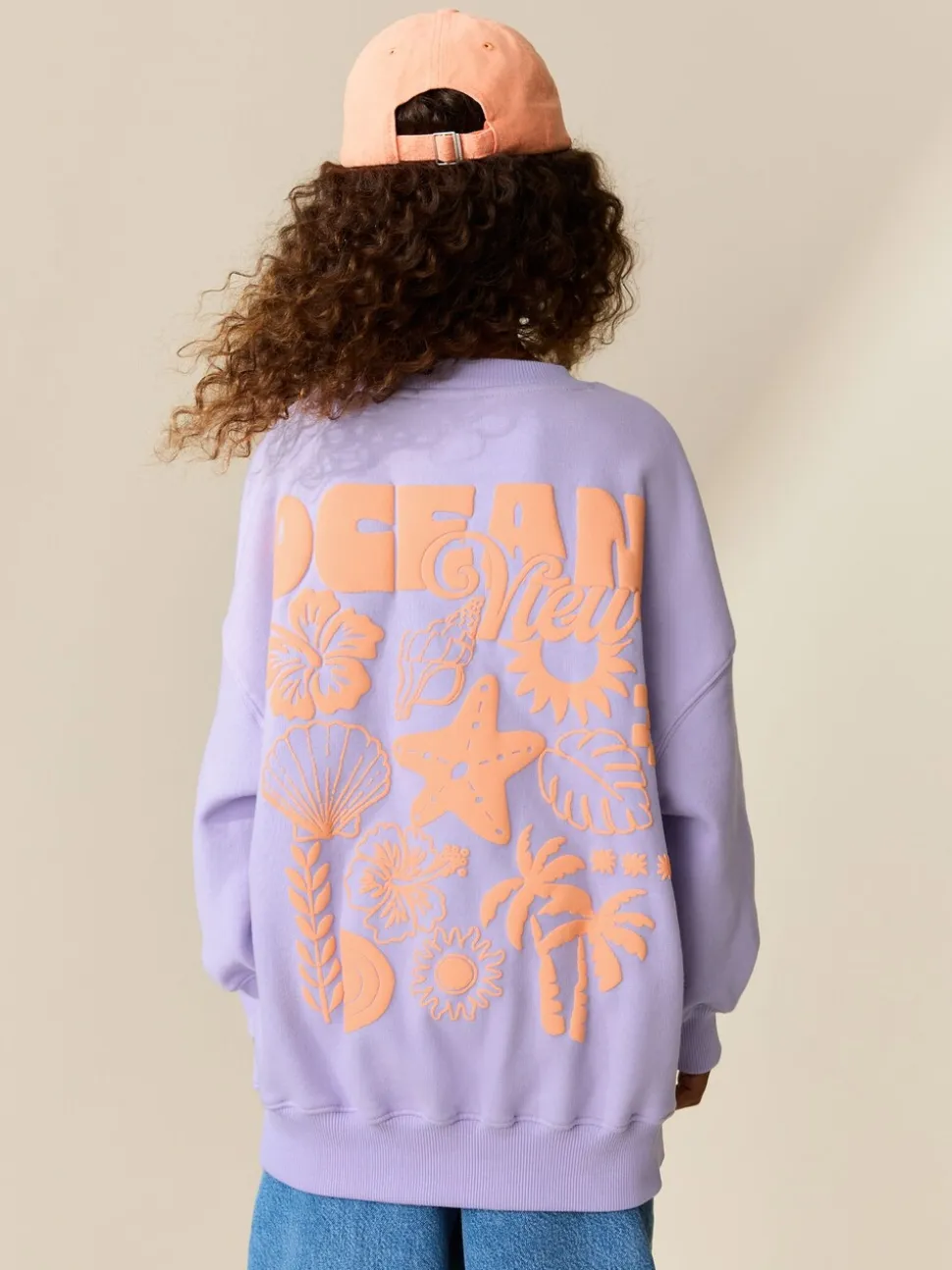 Lilapaars bloem - Sweatshirt (3 - 16 jr)