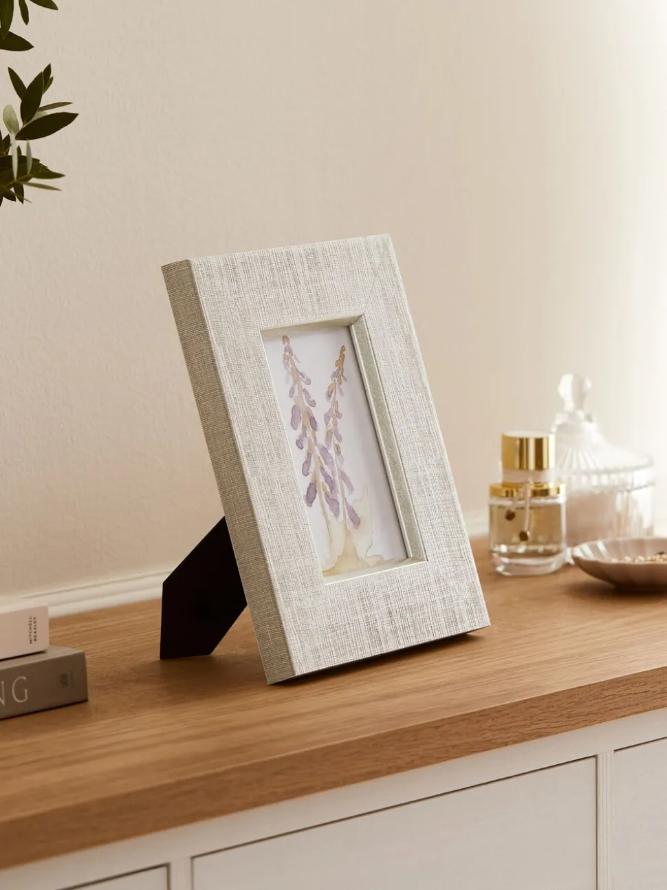 Linen Effect Photo Frame
