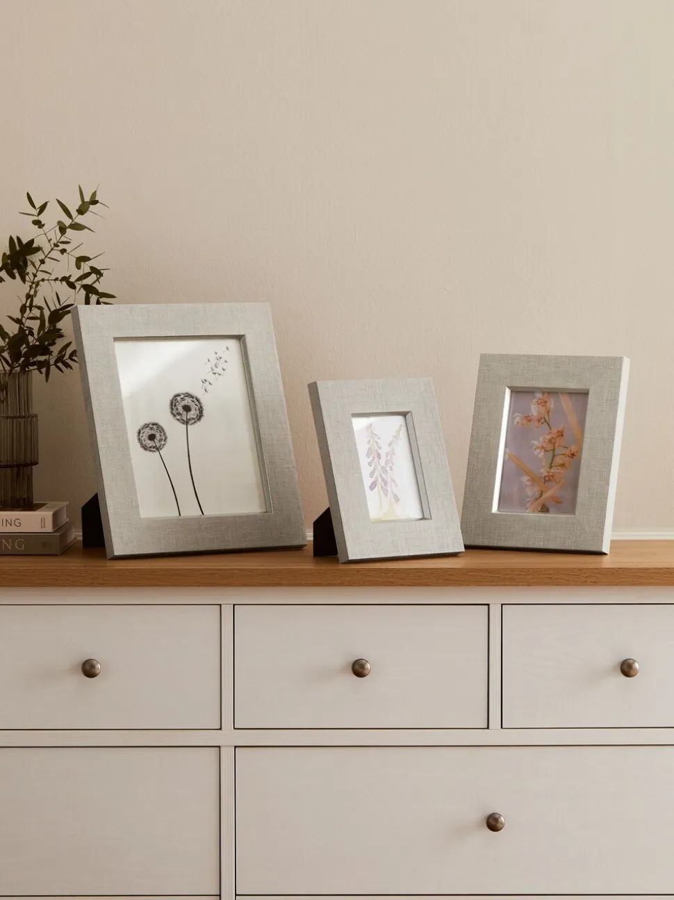 Linen Effect Photo Frame