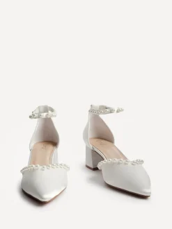 Linzi Swan Court Heels With Pearl Details