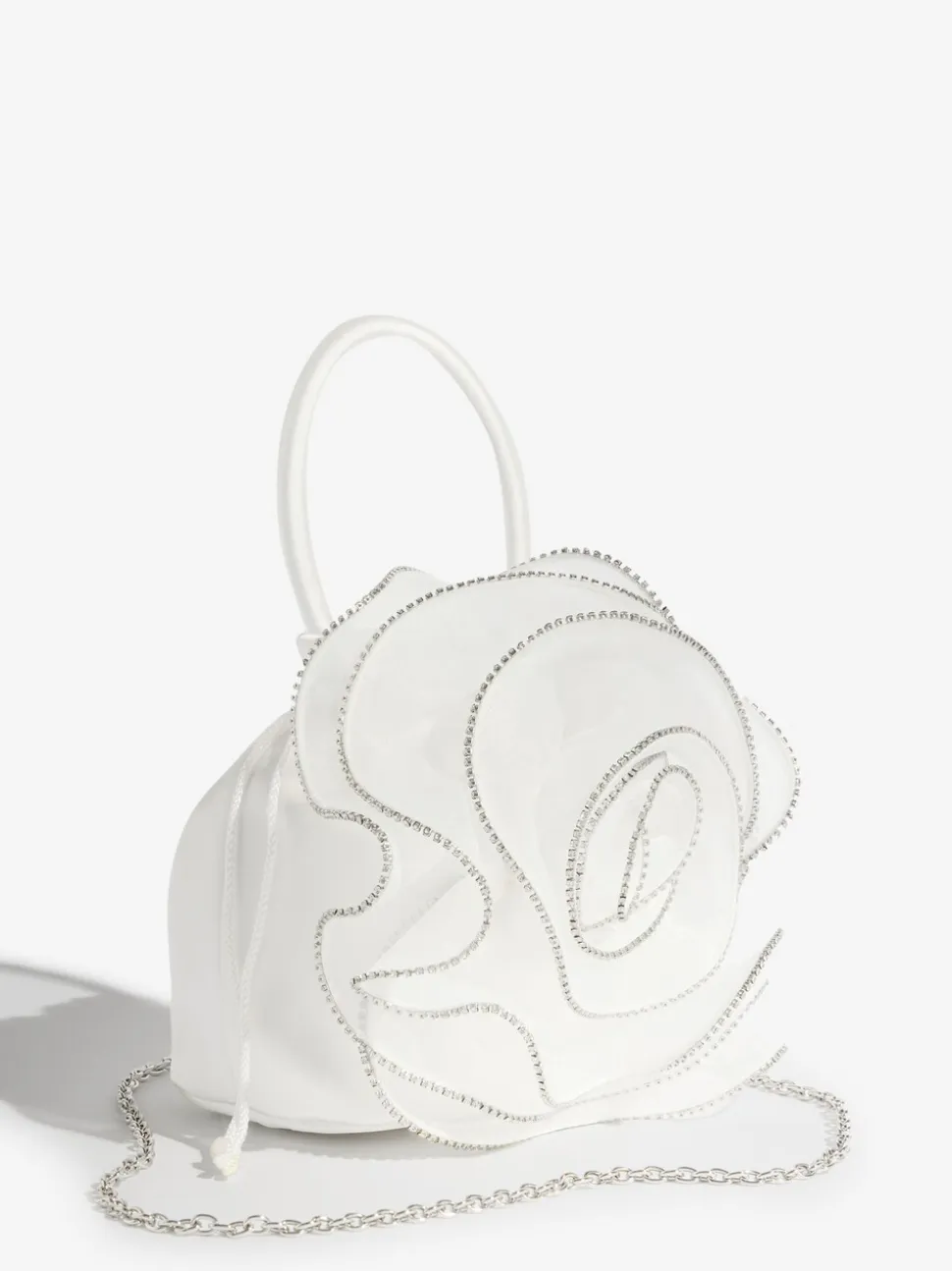 Lipsy Bridal Embellished Rose Top Handle Bag