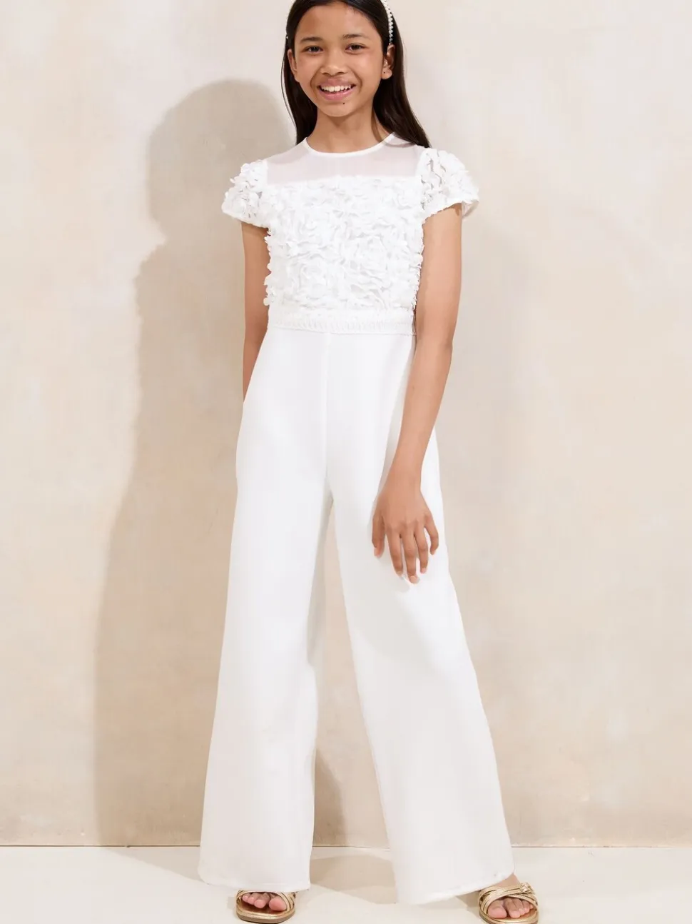 Lipsy 3D Bloemen 2-in-1 Gelegenheidsjumpsuit (5-16jr)