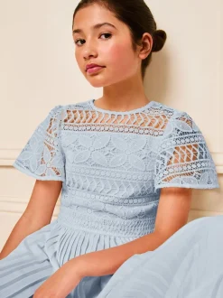 Lipsy geplooide gelegenheids-jumpsuit met fladdermouwen (5-16jr)