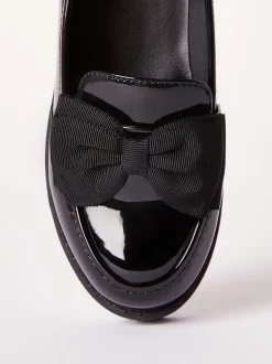 Lipsy lakleren instaploafers met dikke strik en school schoenen