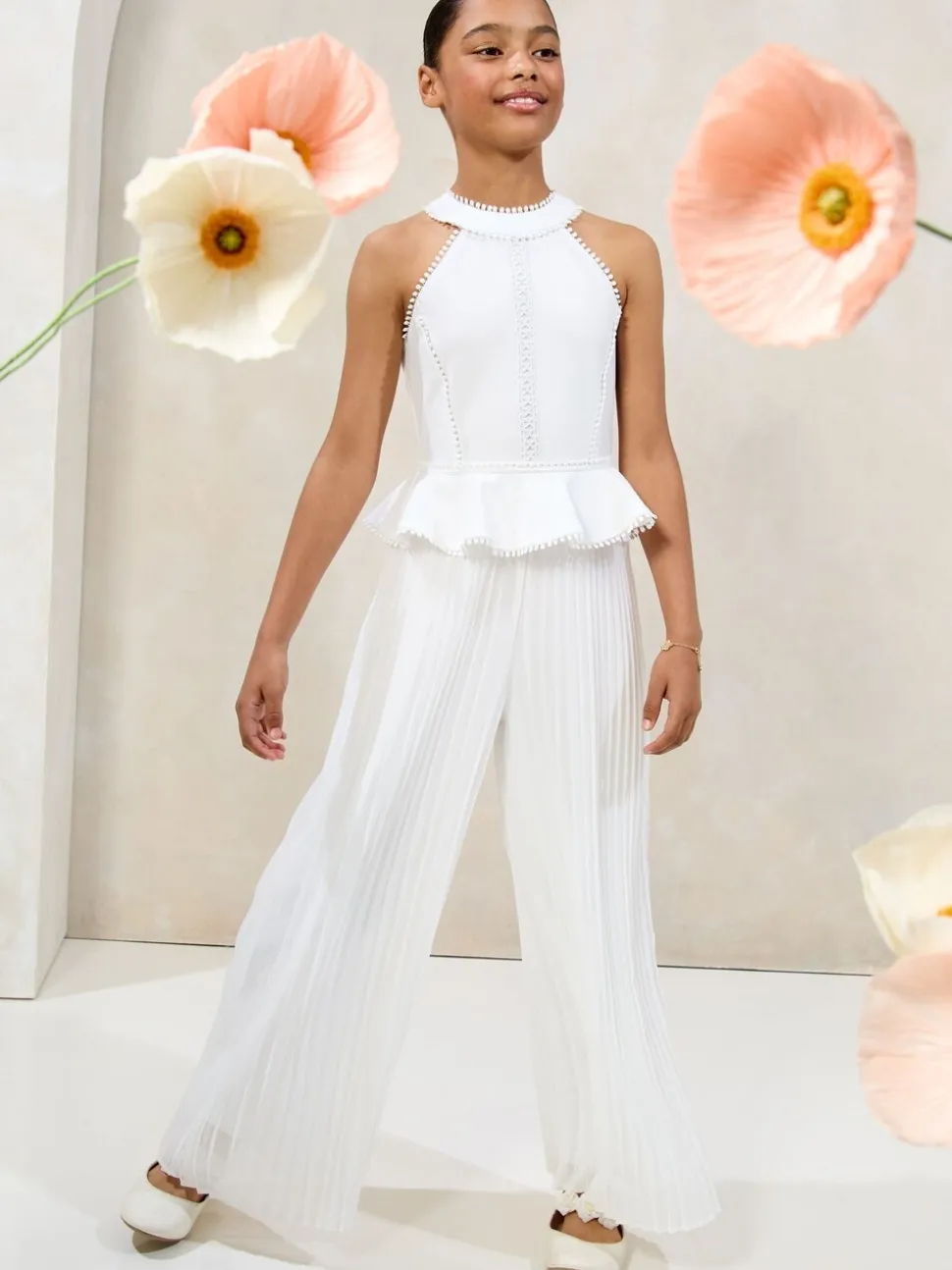Lipsy peplum gelegenheidsjumpsuit (5-16jr)
