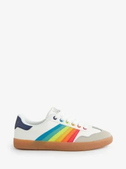 Little Bird by Jools Oliver Gum Sole sneakers met regenboogstrepen