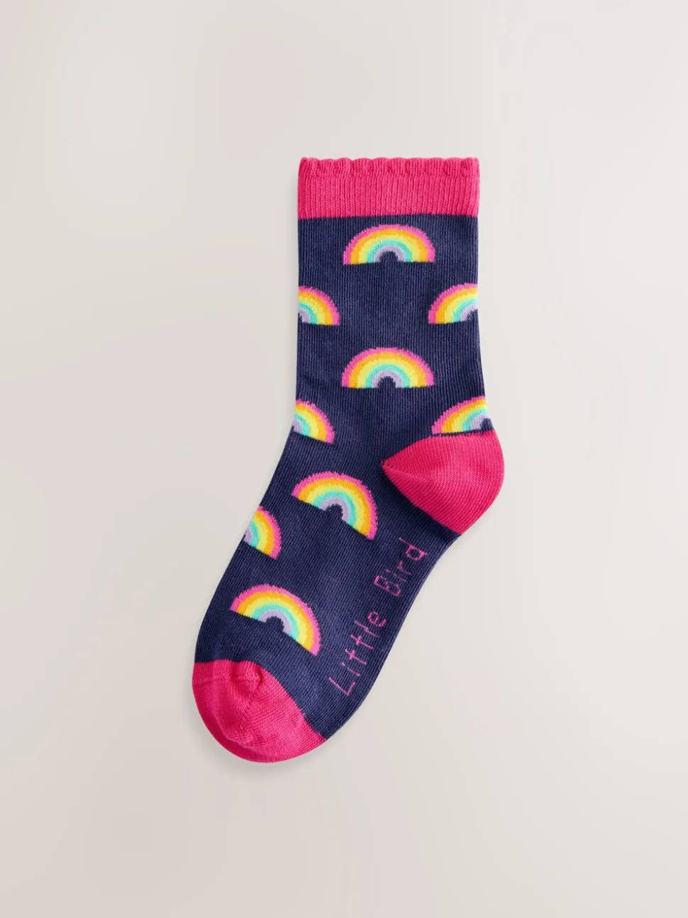 Little Bird by Jools Oliver set van 5 paar sokken met regenboogprint