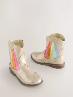 Little Bird by Jools Oliver Metallic westernBoots