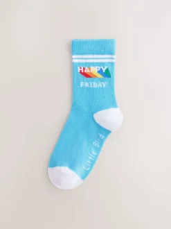 Little Bird by Jools Oliver Bright Rainbow Days Of The Week Socks 7 Pack