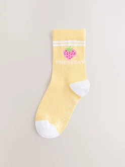 Little Bird by Jools Oliver Pastel Rainbow Days Of The Week Socks 7 Pack