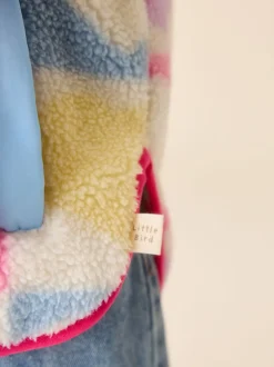 Little Bird by Jools Oliver Heart Colourblock Borg Fleece
