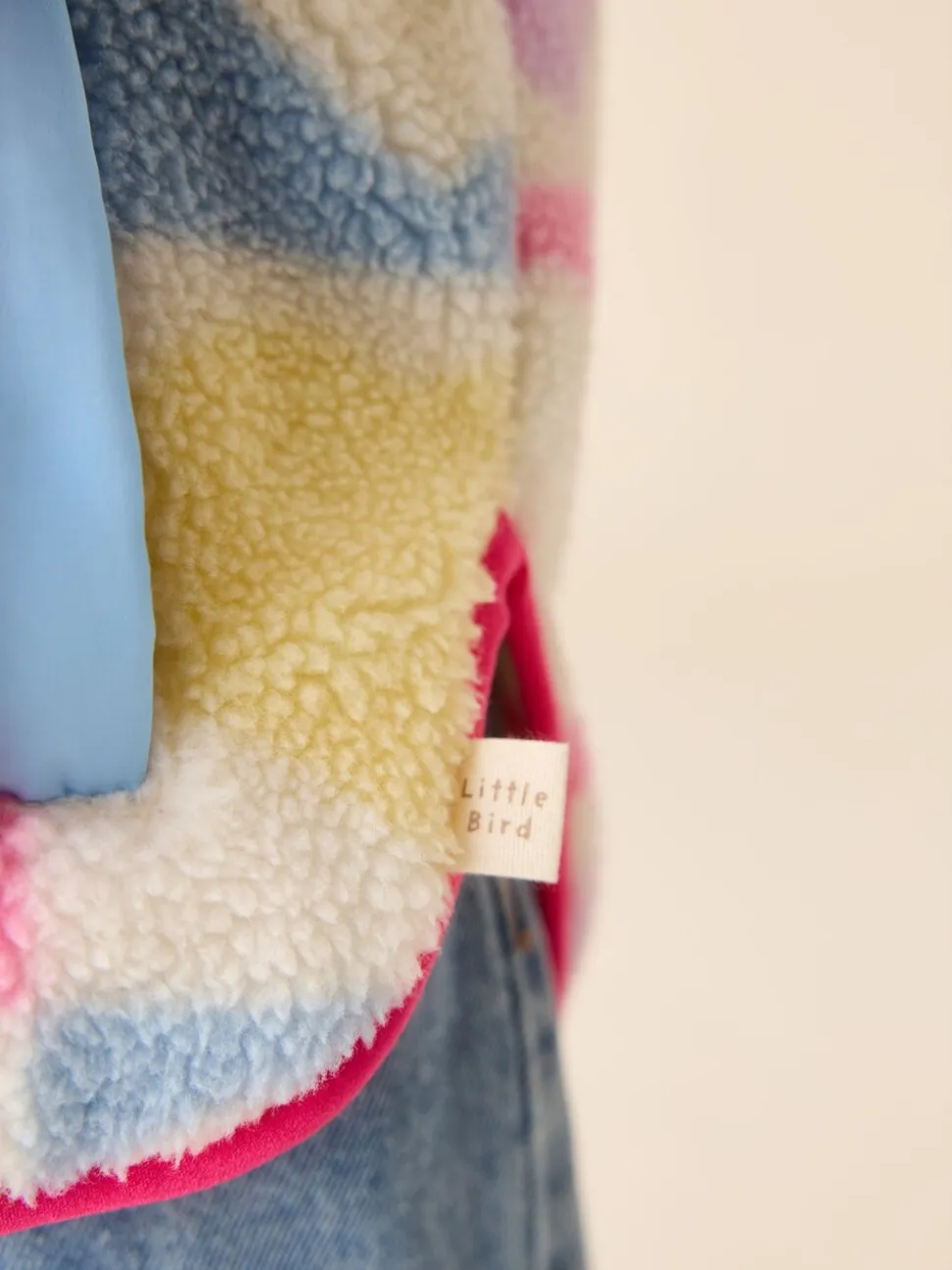 Little Bird by Jools Oliver Heart Colourblock Borg Fleece