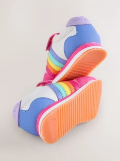 Little Bird by Jools Oliver Pastel Rainbow Retro Runner Trainers