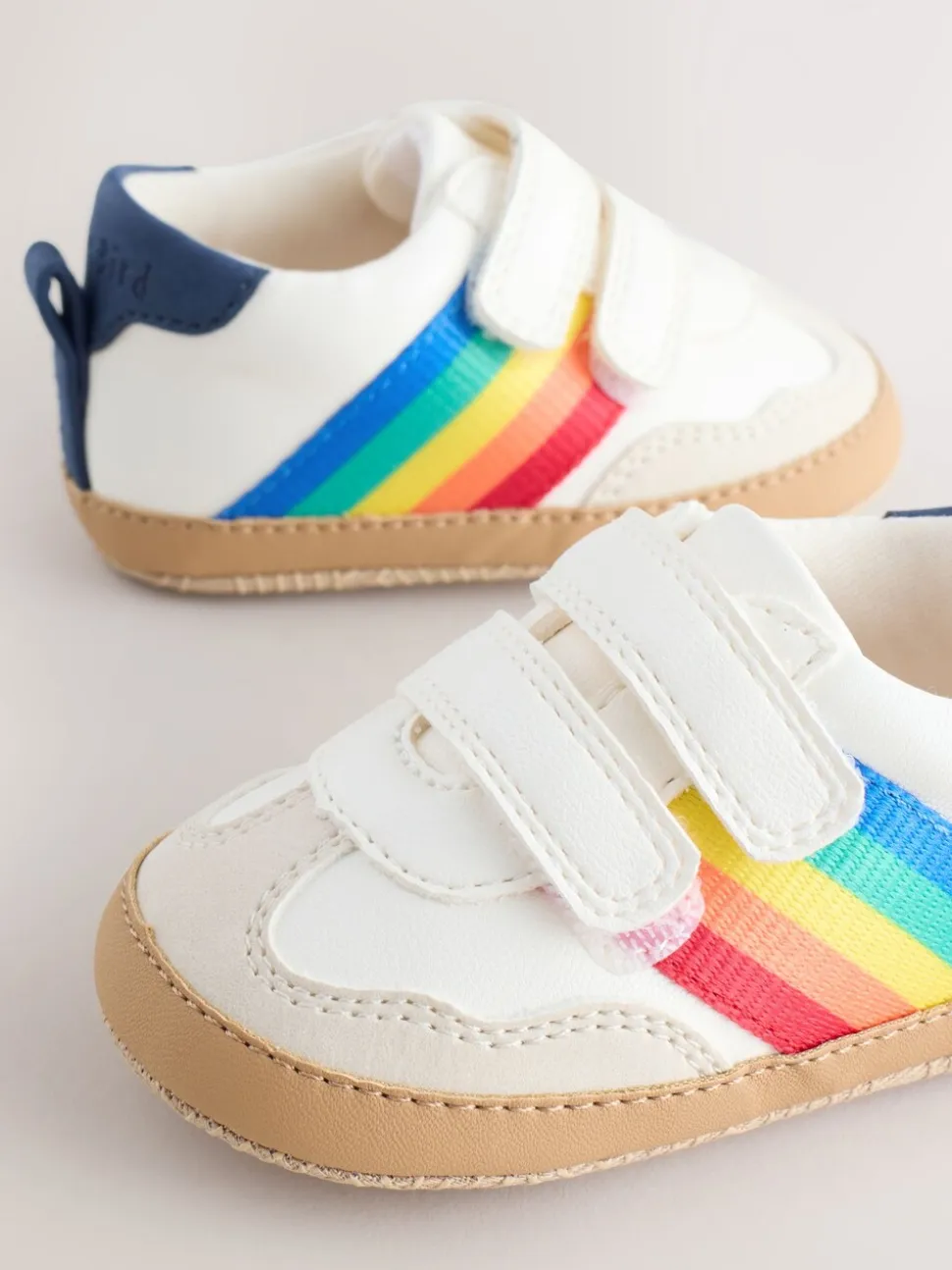 Little Bird by Jools Oliver Rainbow Tape Gum Sole Trainers Padders