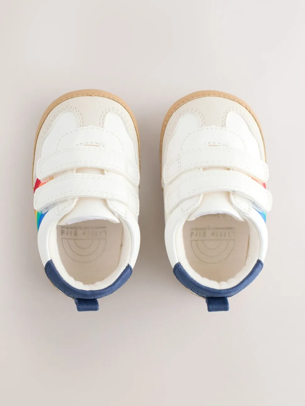 Little Bird by Jools Oliver Rainbow Tape Gum Sole Trainers Padders